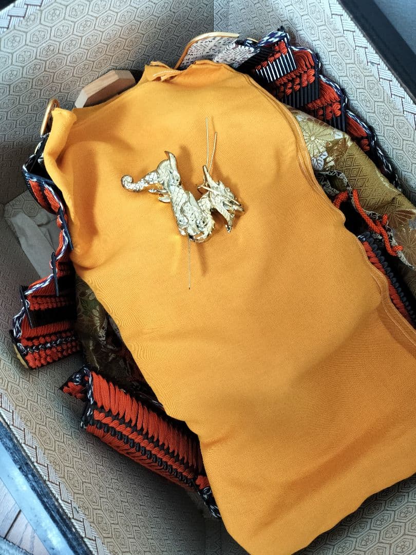 高さ103㎝ 市川光玉作【古代赤糸縅之大鎧18号】一式