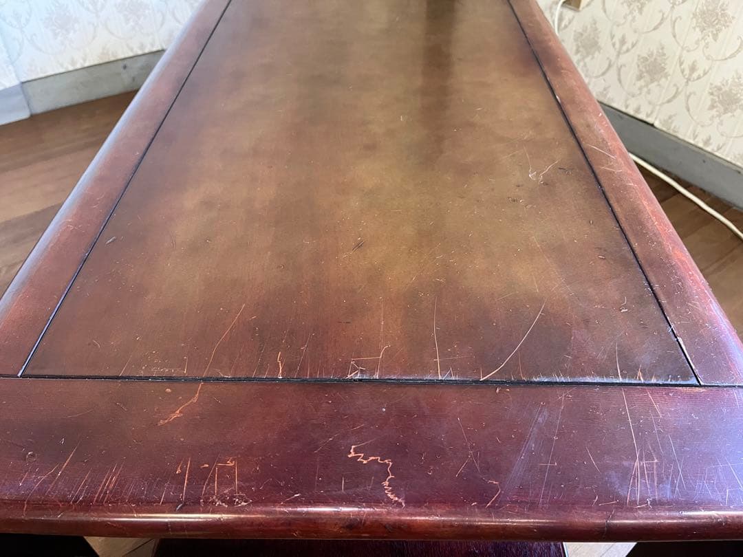 【アンティーク】カリモク 木製 センターテーブル ローテーブル 昭和レトロ