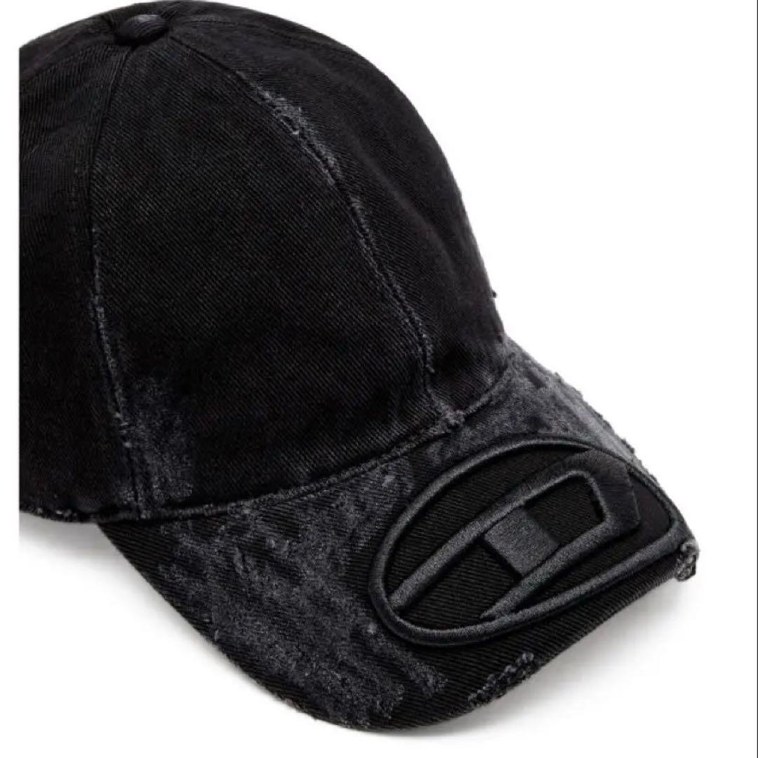 DIESEL ディーゼル ブラック キャップ ダメージ加工【正規品・完売・人気】