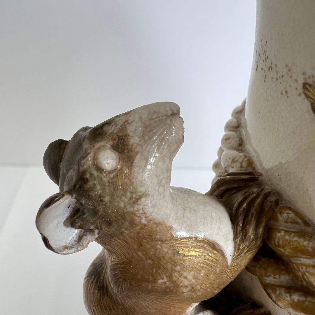 専用　明治時代　京薩摩　金彩人物画　ネズミ年　大花瓶　h36.5cm