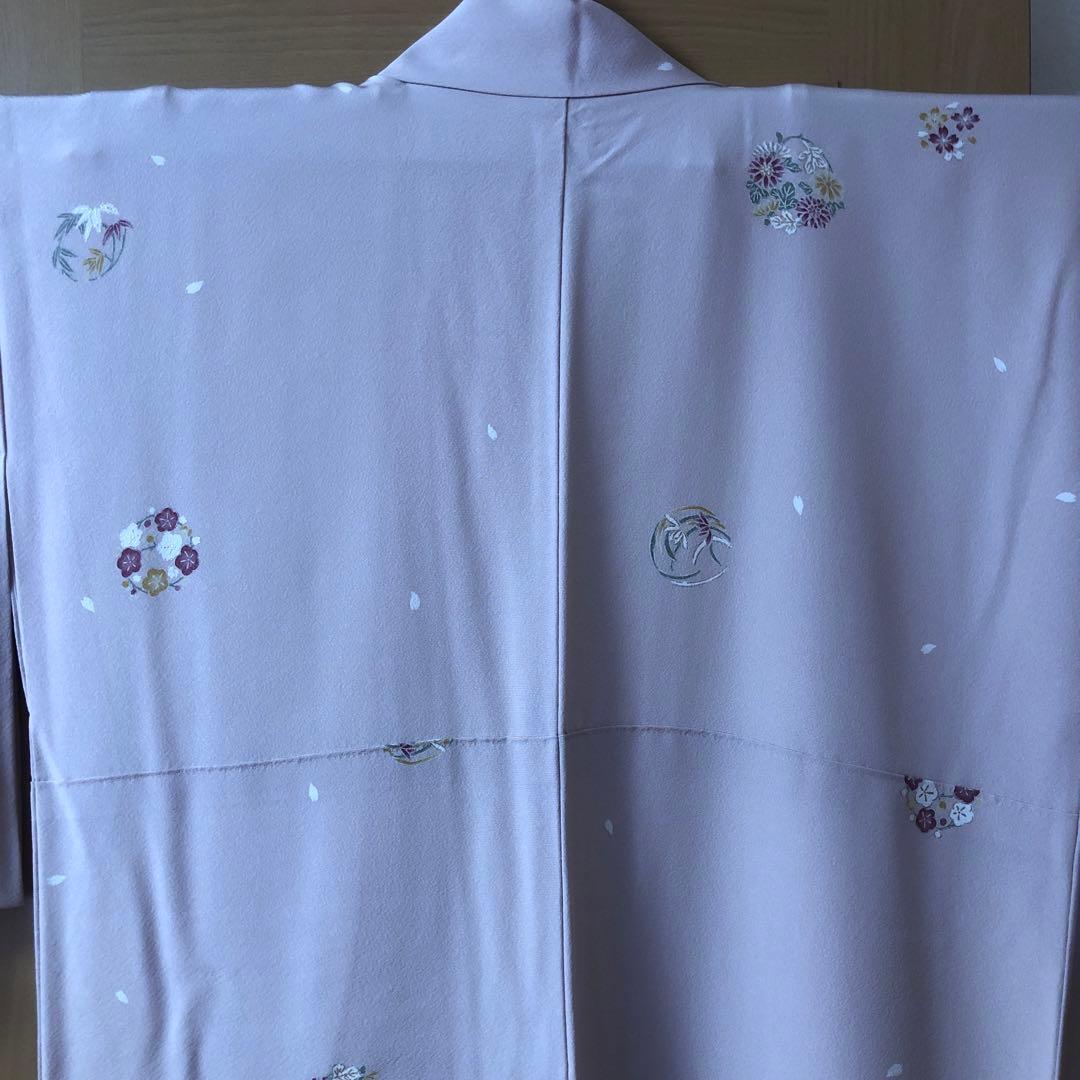 レディース　正絹小紋　１度だけ使用