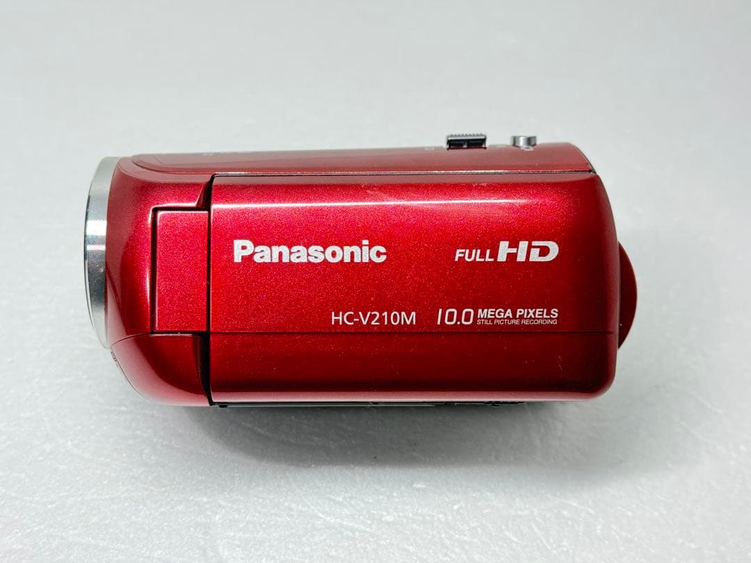 Panasonic HC-V210M レッド 動作確認済 フルHD ビデオカメラ