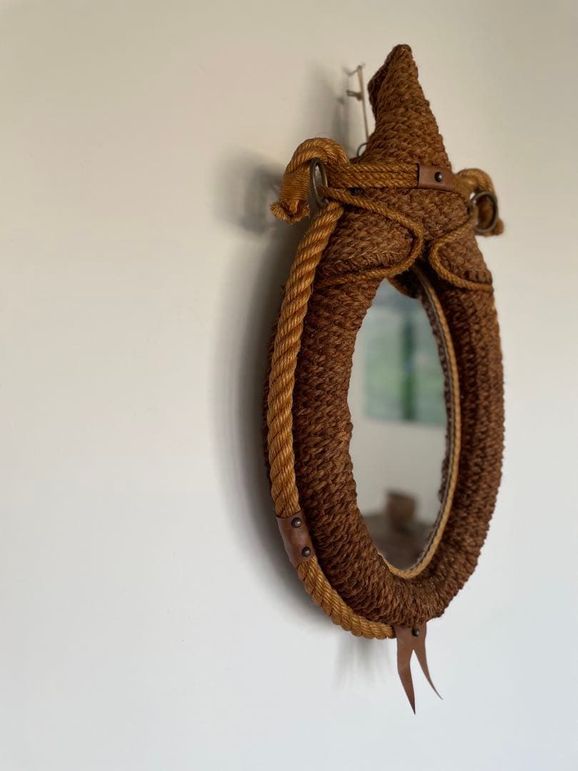 Audoux Minet オードミネ ロープミラー　壁掛け鏡 ヴィンテージミラー