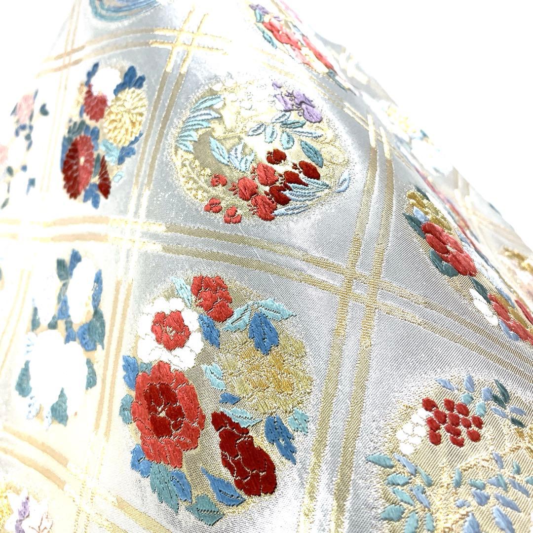 専用帯5916 5940 二点セット●高級 正絹 格天井絵紋 六通 袋帯