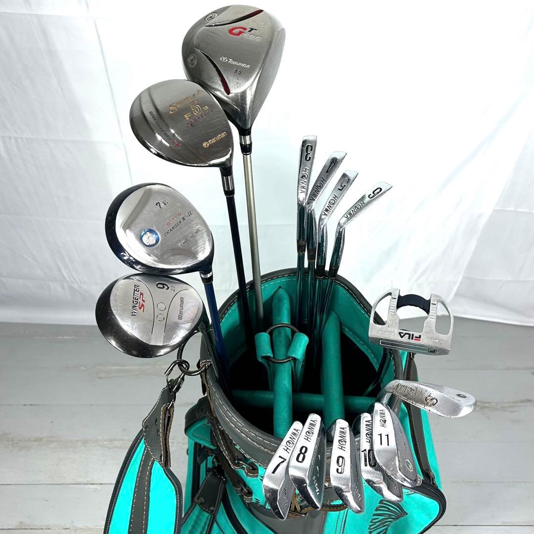 本格派 メンズゴルフクラブ 15本 フルセット フルセット トラサルディ バック