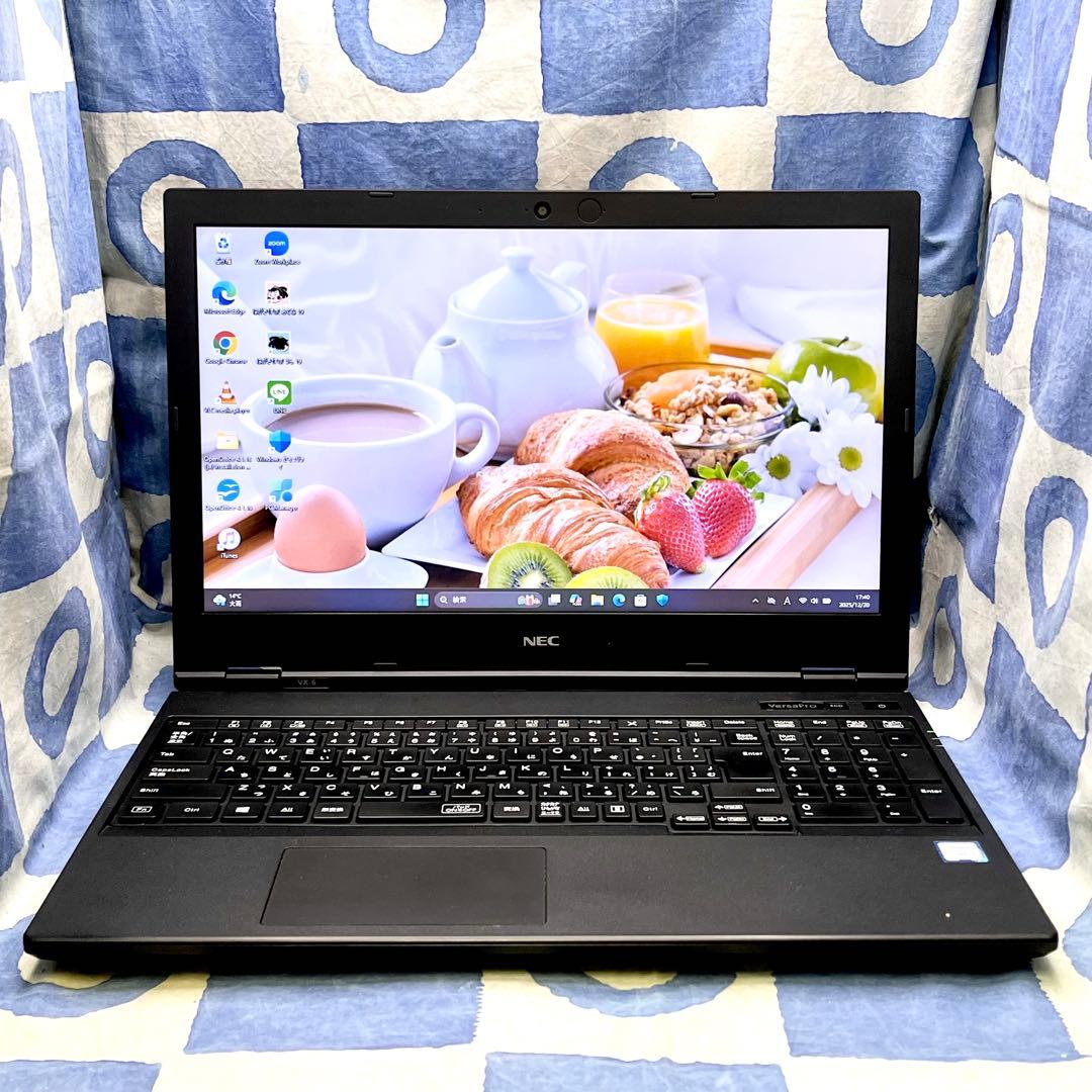 第8世代♡快適SSD +HDD☆マットな黒ノートパソコン♪カメラ付き！Win11