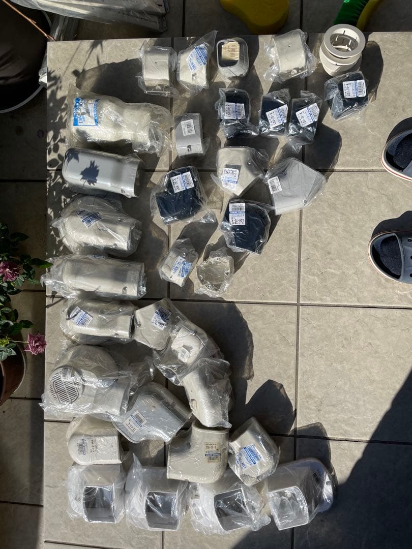 値下　エアコン化粧カバー、ヘッド、エルボ、終端などまとめて。