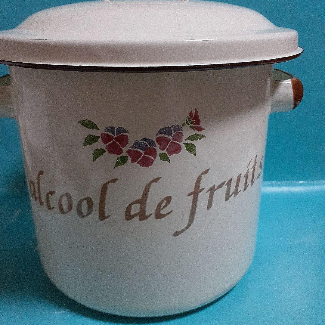 ホーロー保存容器 花柄 大容量