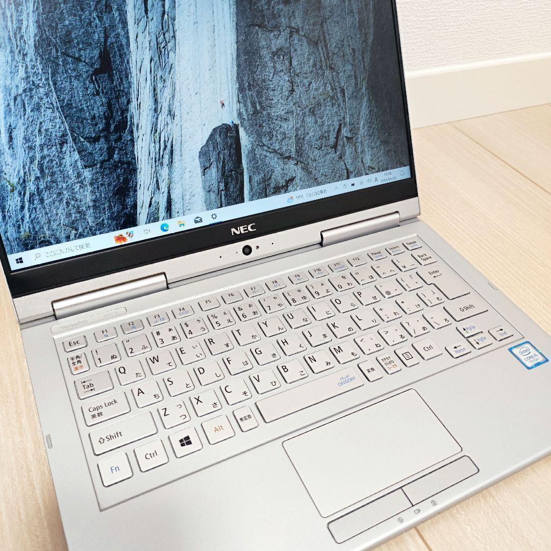【良品】NEC オフィス ノートパソコン シルバー PC-VKT25GVG3