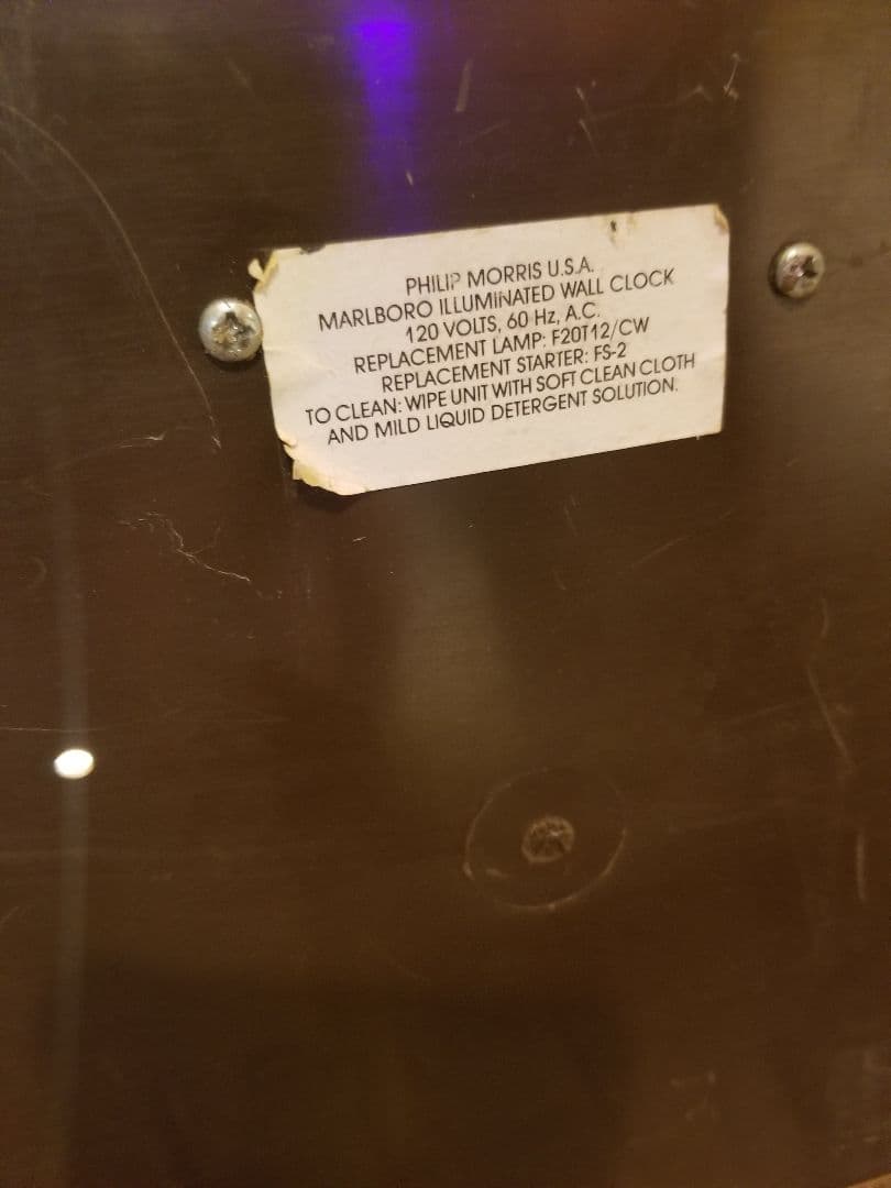 激レア　マルボロ　クロック　ディスプレイ