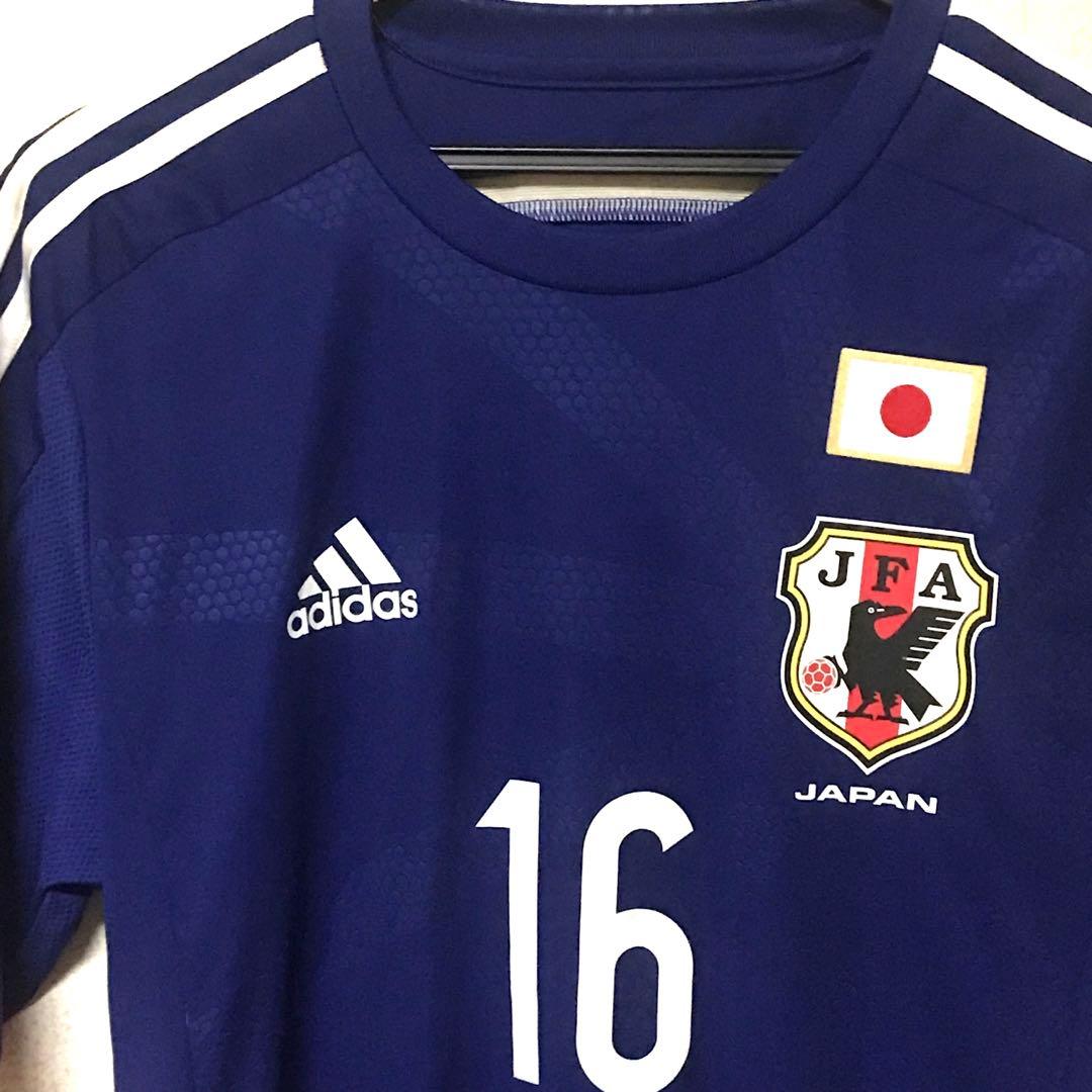 サッカー日本代表レプリカユニフォーム　NO.16松原健サイン入り　Oサイズ