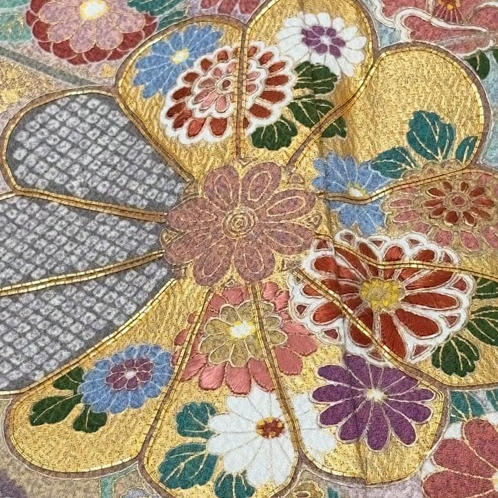 user_d8f4c6e9　訪問着　京友禅金彩加工　金駒刺繍　I506
