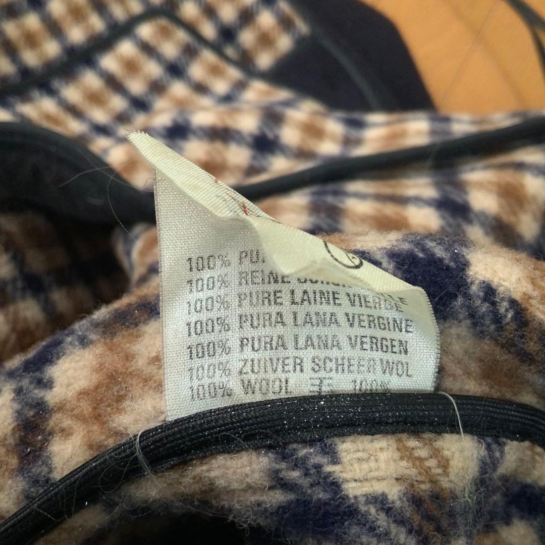 Aquascutum アクアスキュータム ダッフルコート42ネイビー英国製ウール