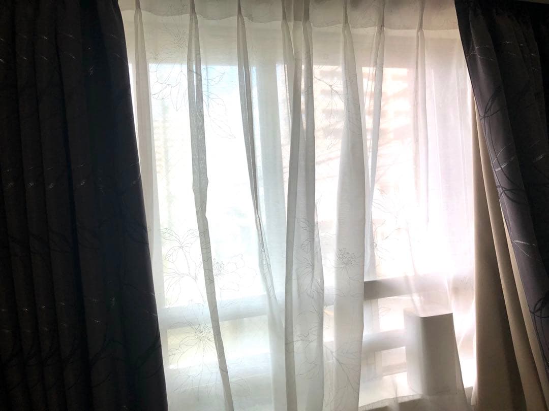 【クリスマス大特価！】カーテン　モダン　レースカーテン付き！ビバスドレープ