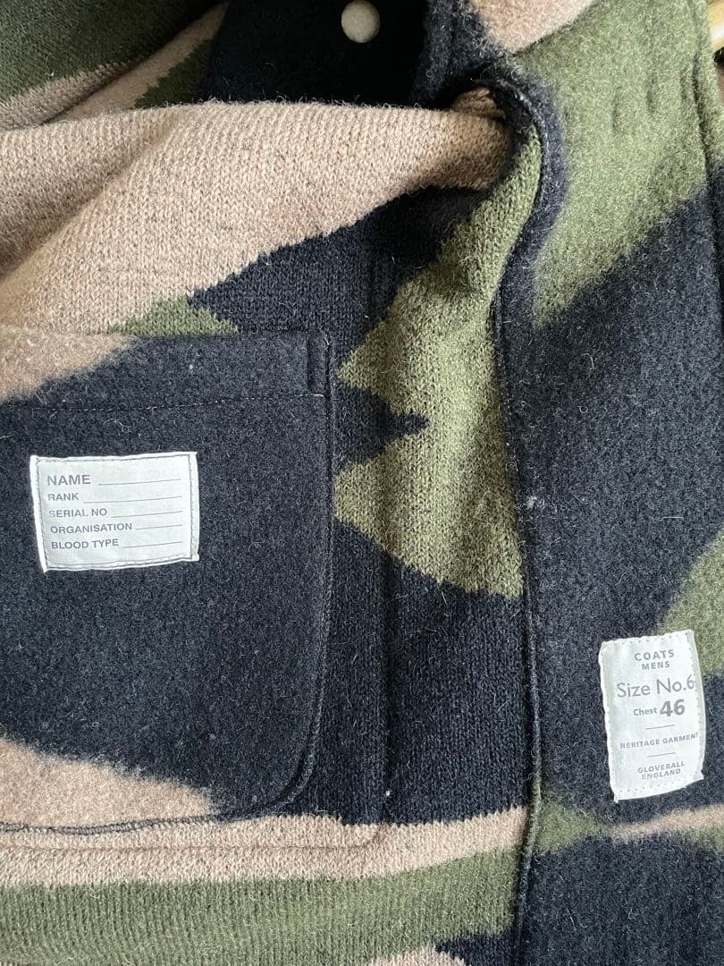 希少)グローバーオール ダッフルコート カモフラ 迷彩 ウールGloverall