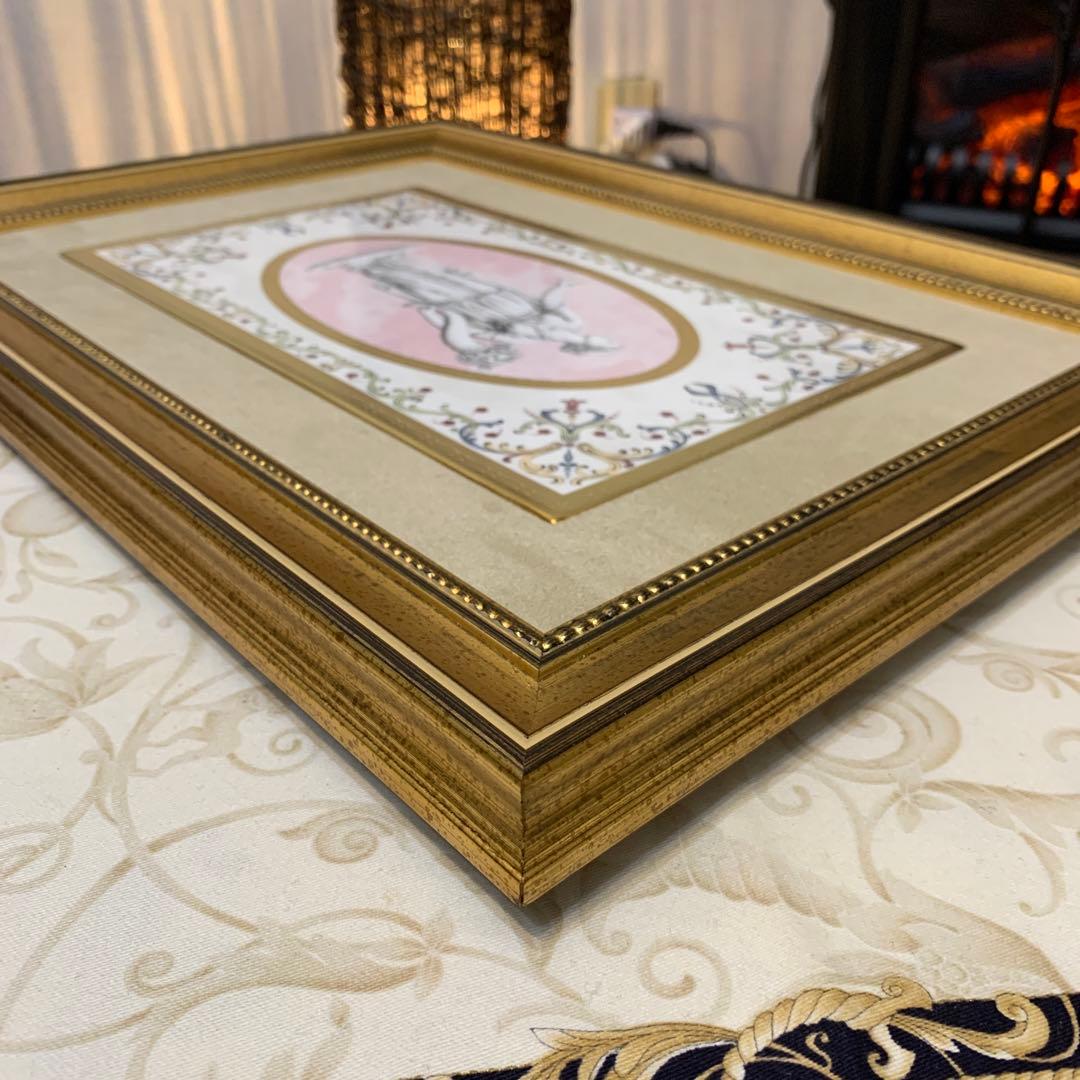 希少　元箱　ウェッジウッド ポモナ(パモナ)　プラーク　額　陶板　壁掛け