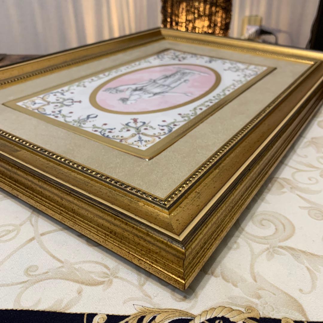 希少　元箱　ウェッジウッド ポモナ(パモナ)　プラーク　額　陶板　壁掛け