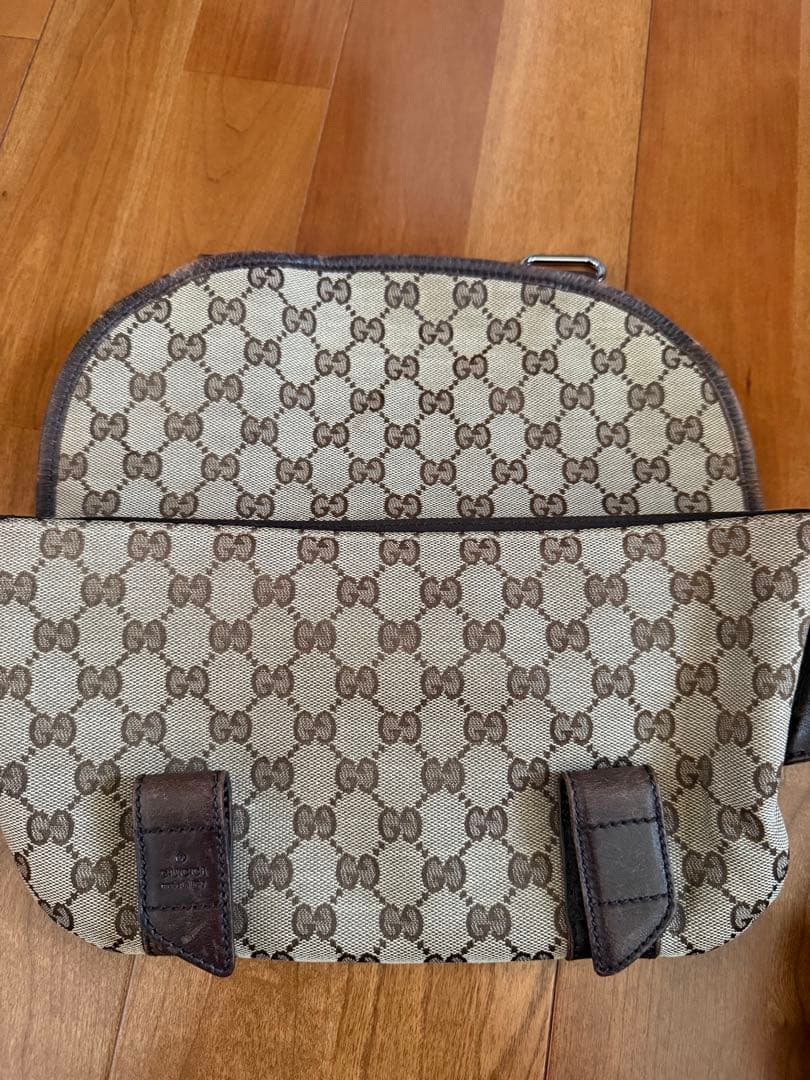 GUCCI グッチ GGキャンバス ボディバッグ ウエストポーチ