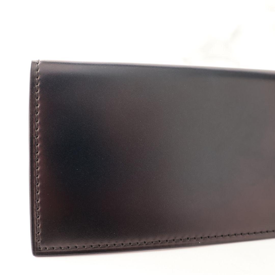 規格外品 ユハク yuhaku ネイビー 名刺入れ カードケース コードバン