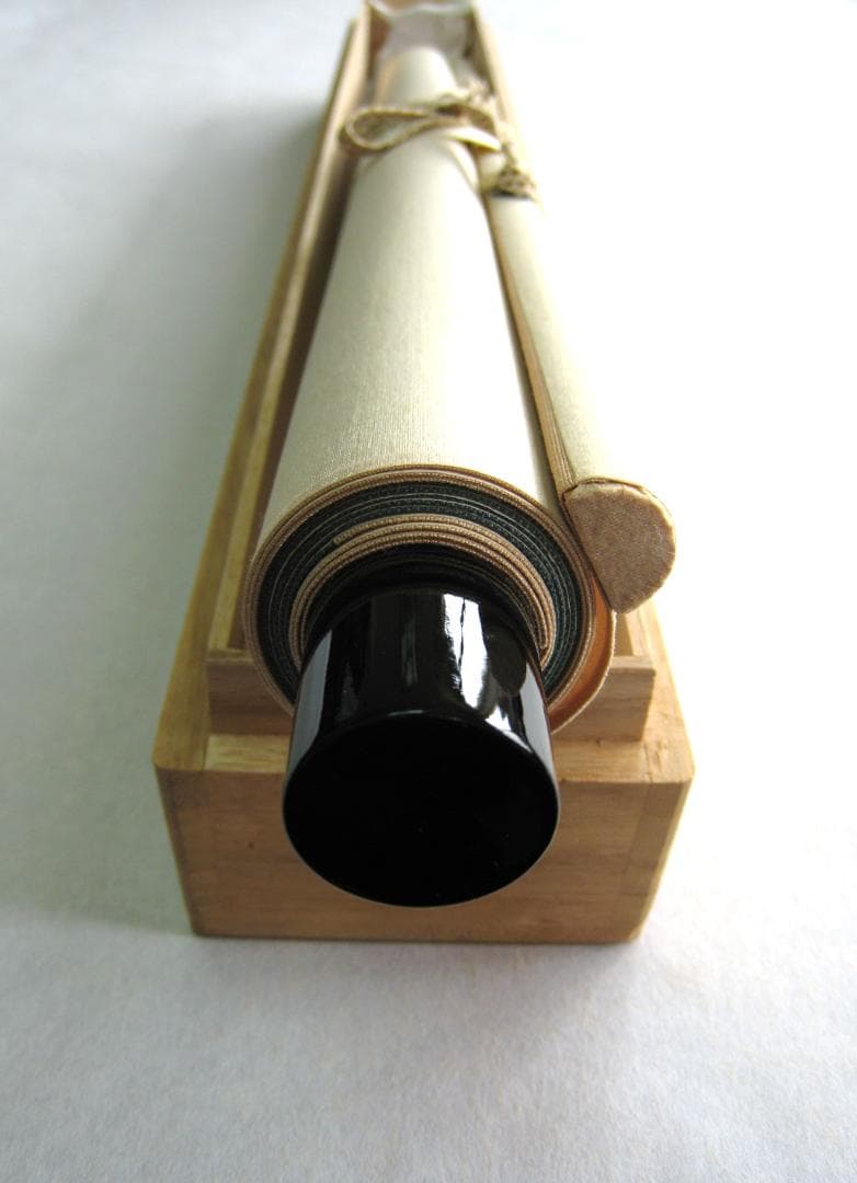 【真筆】茶掛　寂然不動 朝顔画賛◆大徳寺 塔頭高桐院 松長剛山　共箱・タトウ箱付