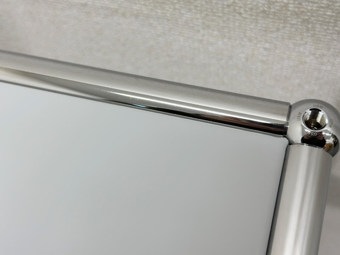 正規品!ほぼ未使用品■USMハラー■スリム　シェルフ　1列2段　ライトグレー