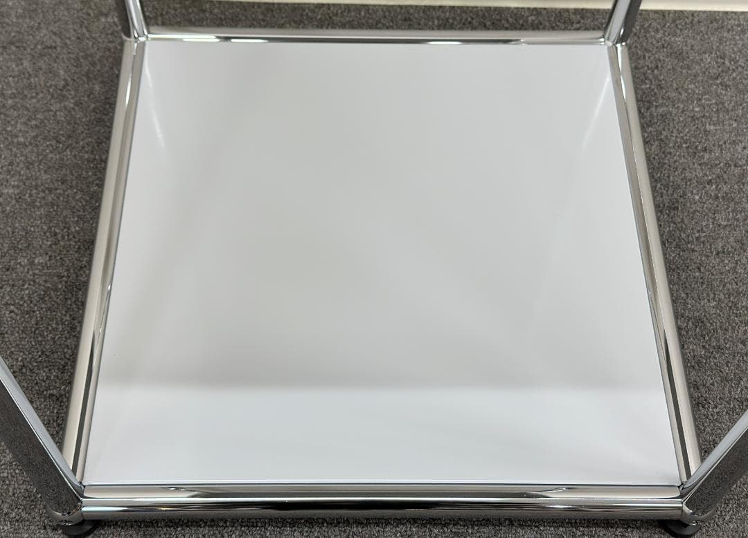 正規品!ほぼ未使用品■USMハラー■スリム　シェルフ　1列2段　ライトグレー