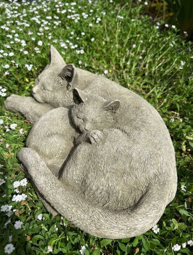 残1。猫の親子　イギリス製