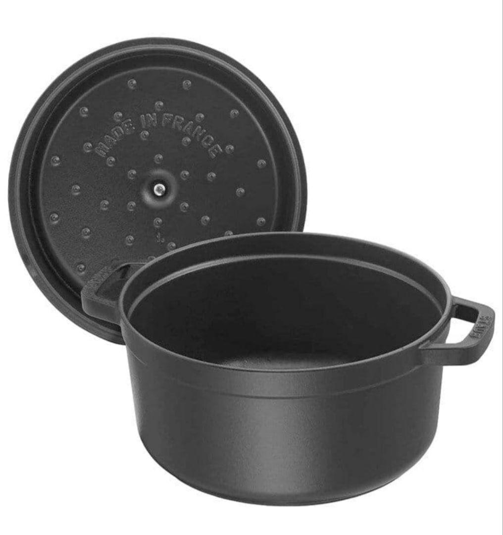 STAUB ピコ ココット ラウンド ブラック 22cm ストウブ　新品