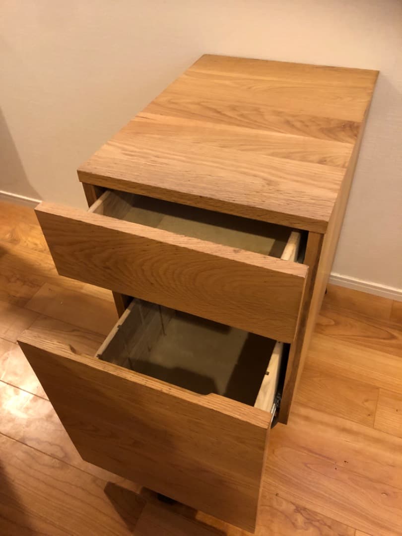 無印良品　キャビネット(天然木•オーク材)