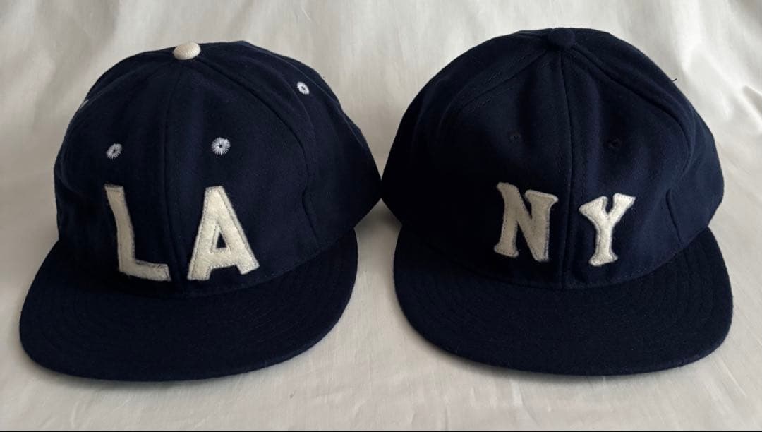 【希少】未使用USA製EBBETS FIELDキャップ ネイビー ウール NY