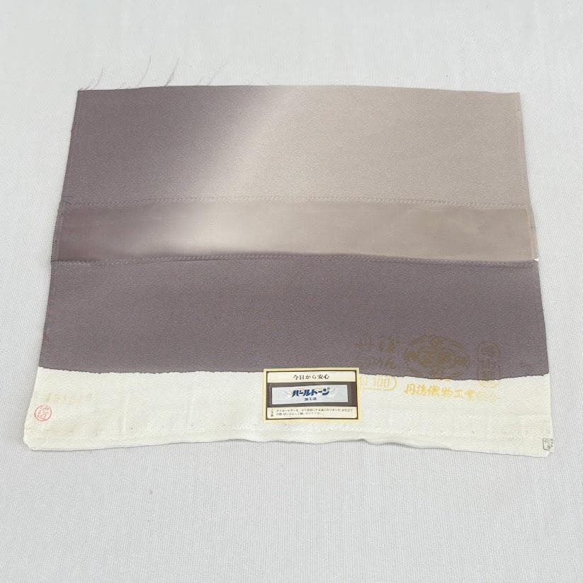 ゆりのはな　訪問着　金彩　銀彩　友禅ボカシ　丹後ちりめん　落款　正絹　L201