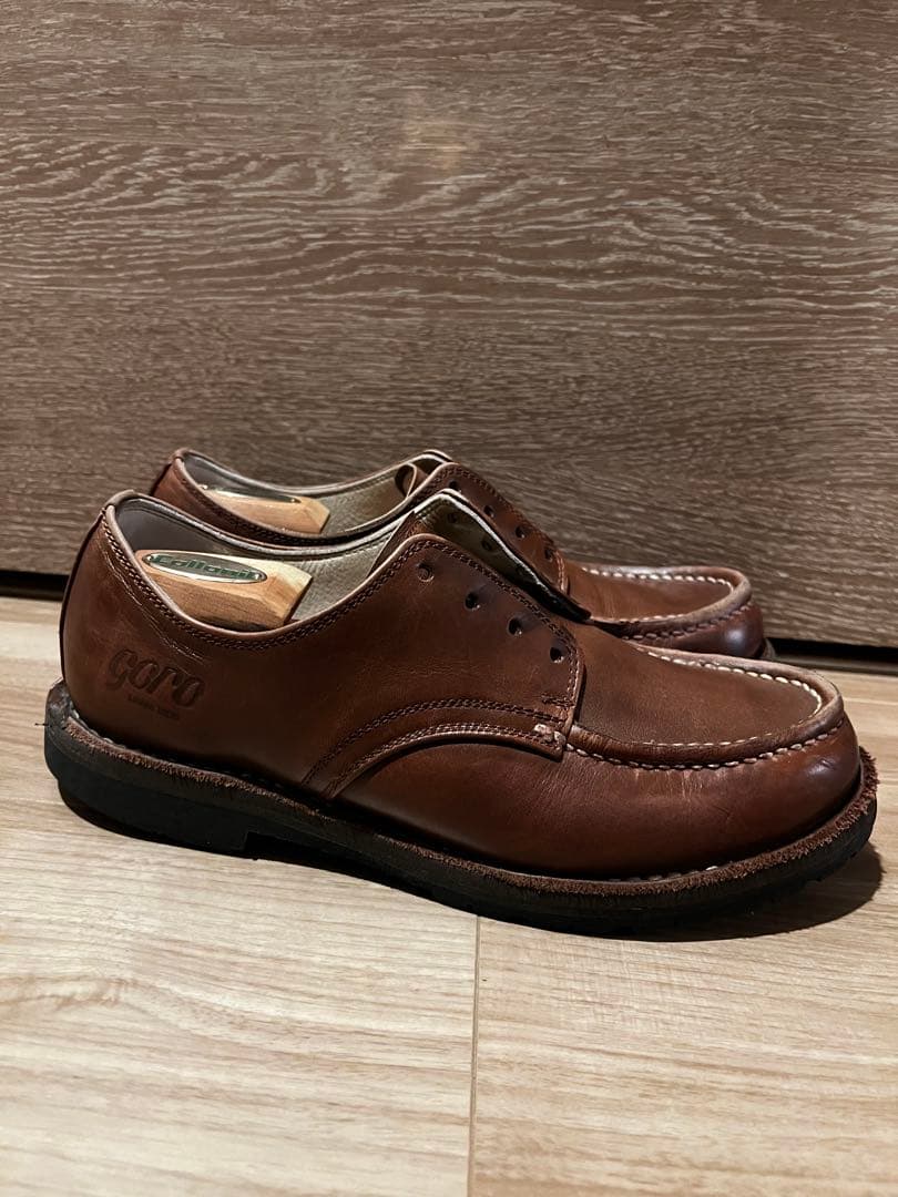 GORO ゴロー プレントゥ ブラウン レザー 27cm