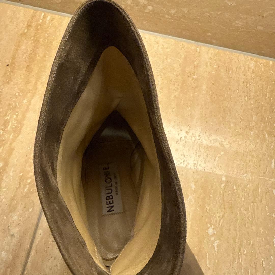 ネブローニ スエード　ショートブーツ 37