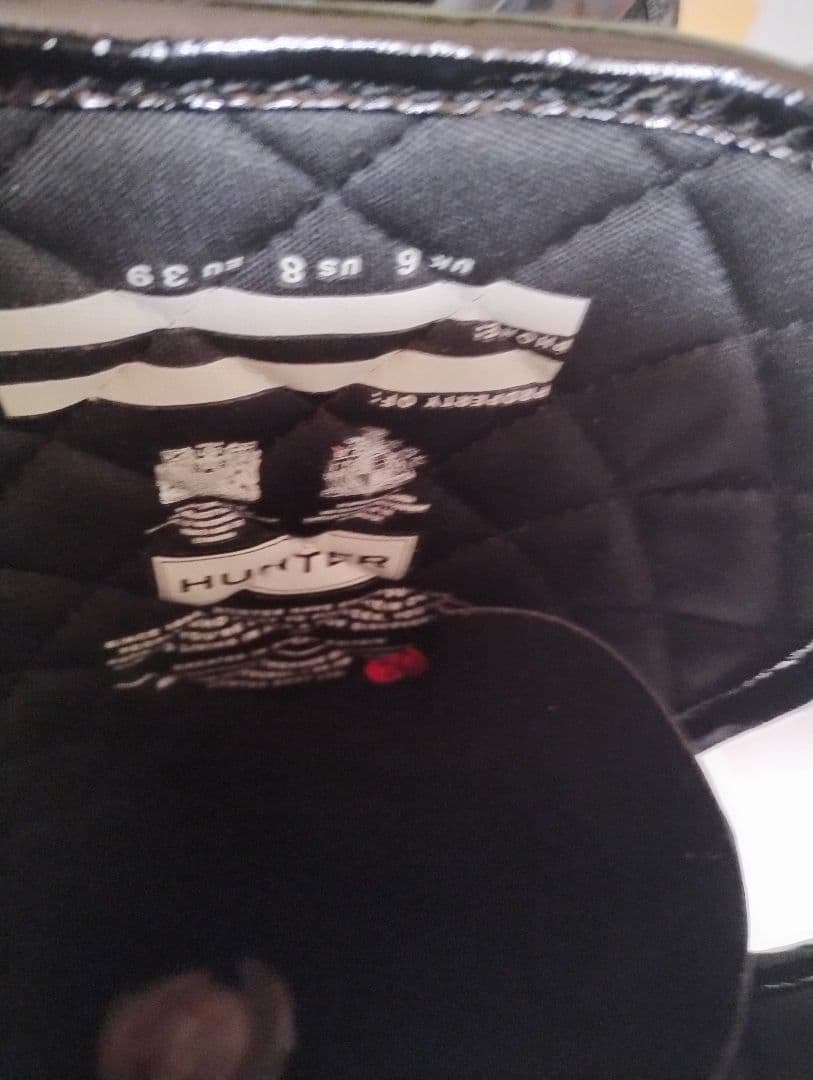 ハンターHUNTER★ニ−ハイ長靴★ニ−ハイブ−ツ★レア希少★未使用専用箱入り