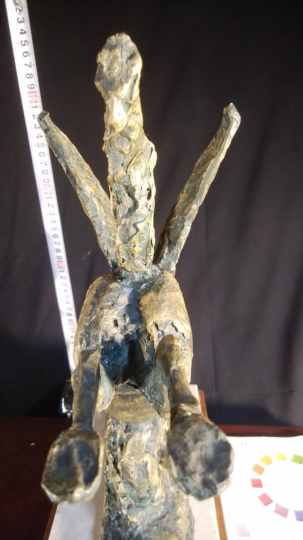 ブロンズ像 西望「春風」ペガサス天馬 高3４c重６kg/彫刻銅像/干支/縁起物