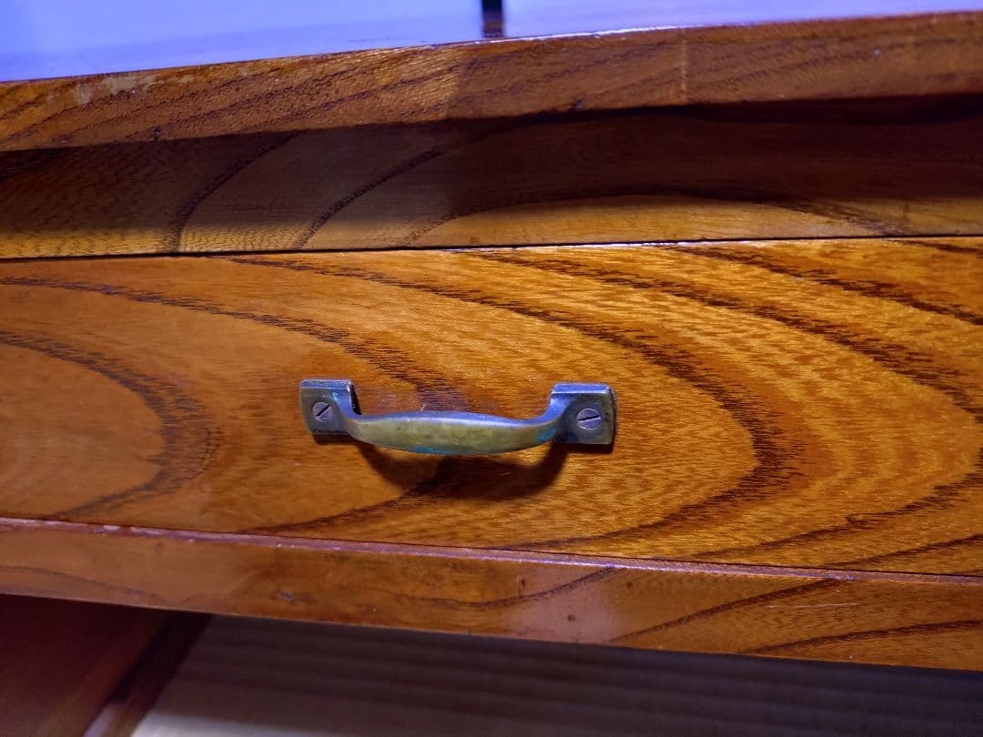 文机 木製 昭和レトロ 引き出し付き