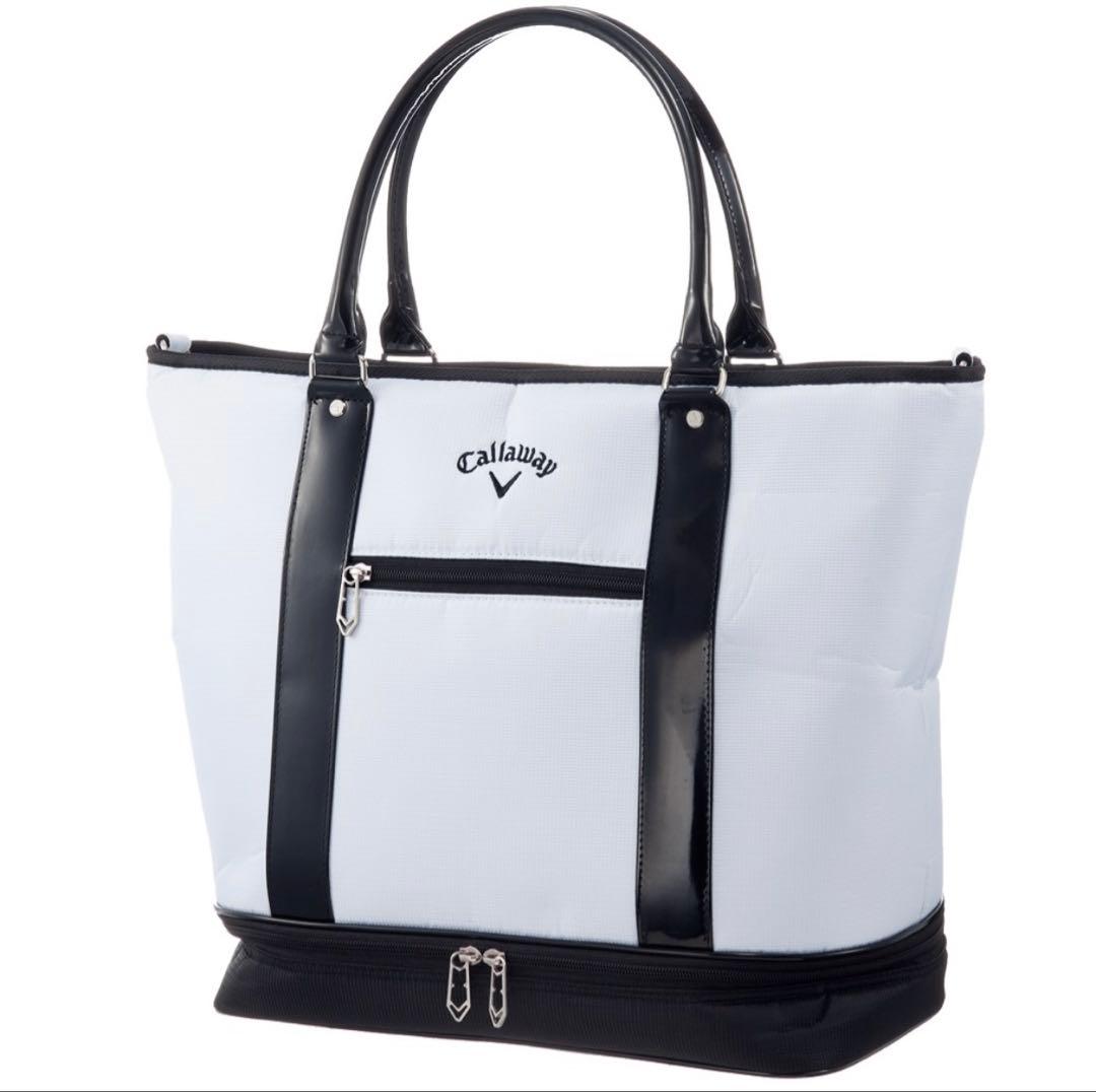新品 Callaway キャロウェイ ゴルフ トートバッグ シューズ収納付き