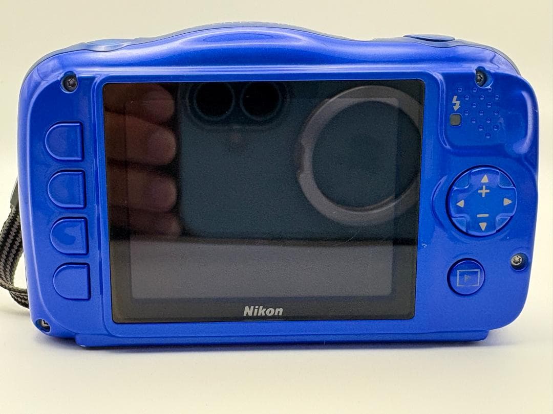 【美品】　Nikon COOLPIX W100 青　デジカメ　箱付　SDカード付