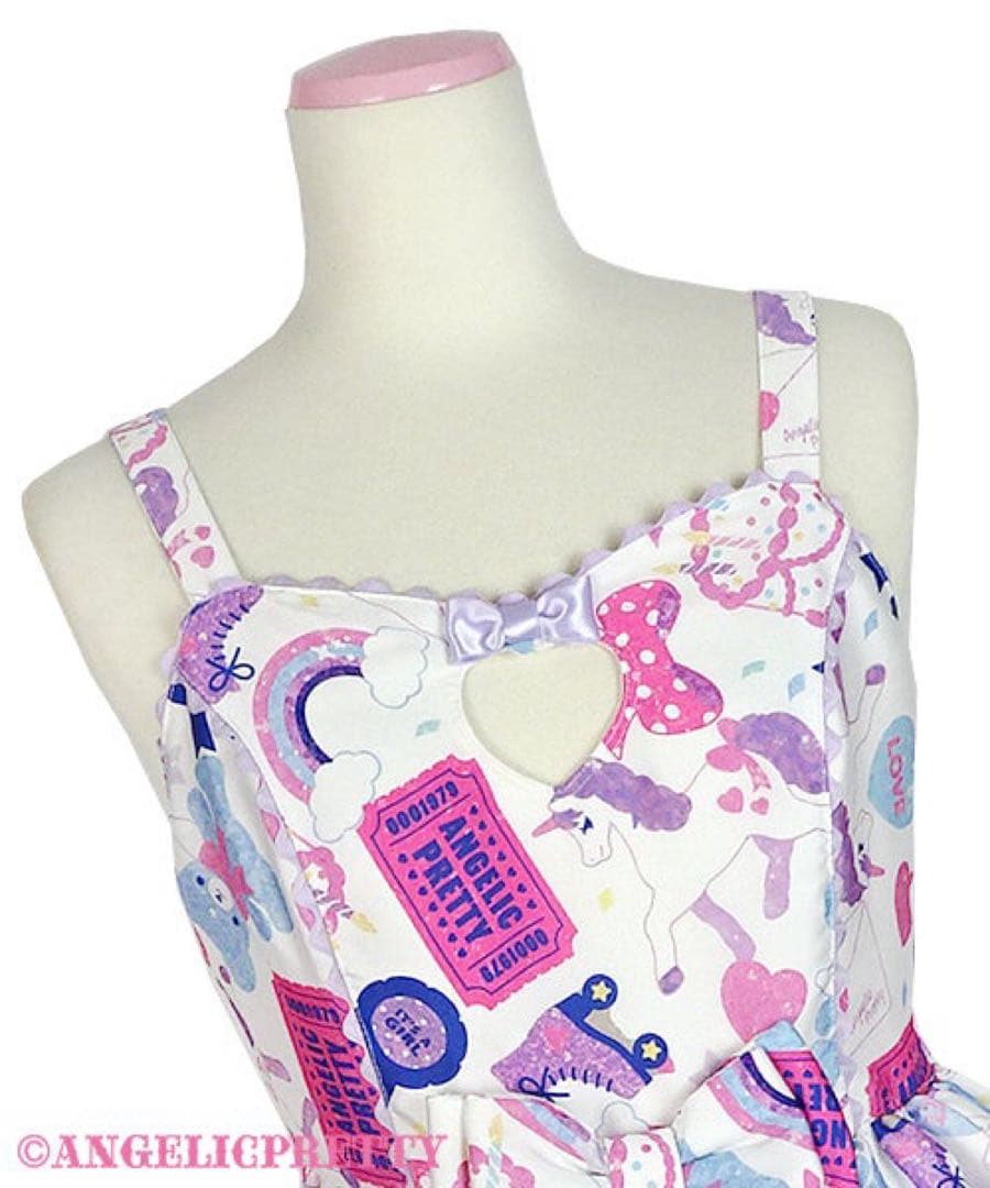 angelicpretty girlystickerジャンパースカート&バレッタ