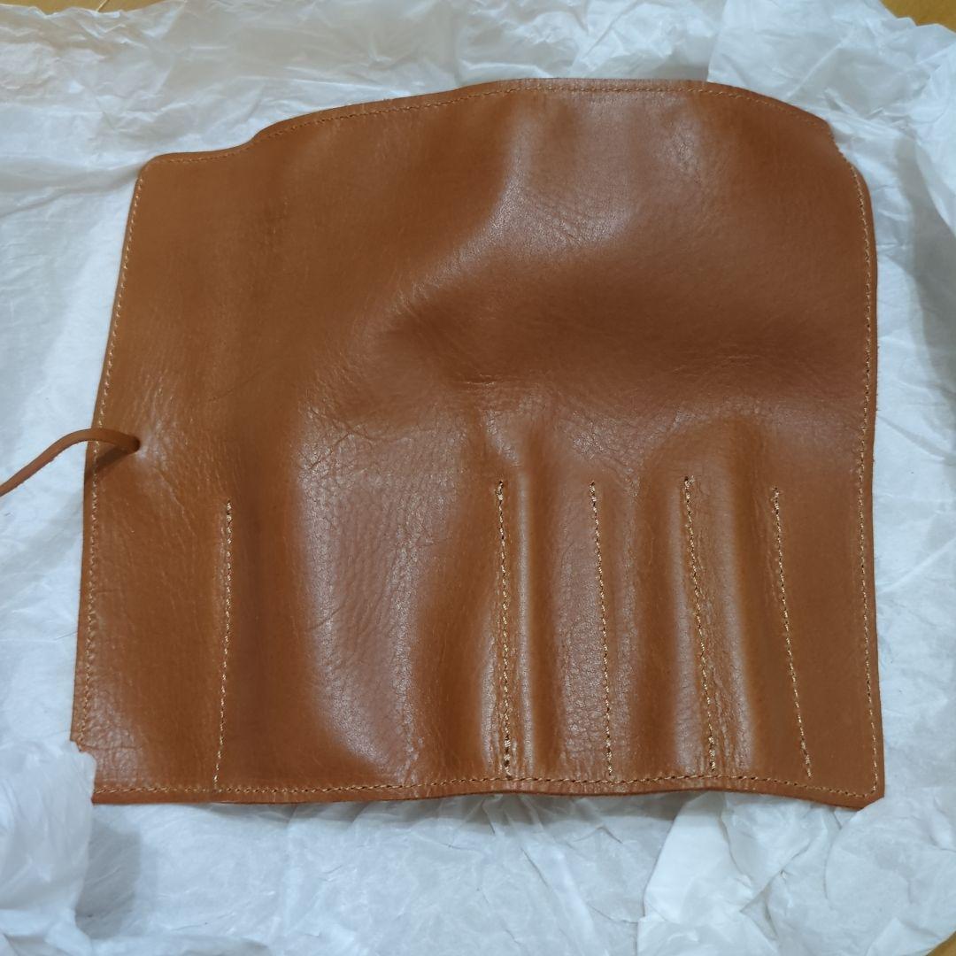 ロール ペンケース(革製) haCoBee　[ブラウン]　売切商品