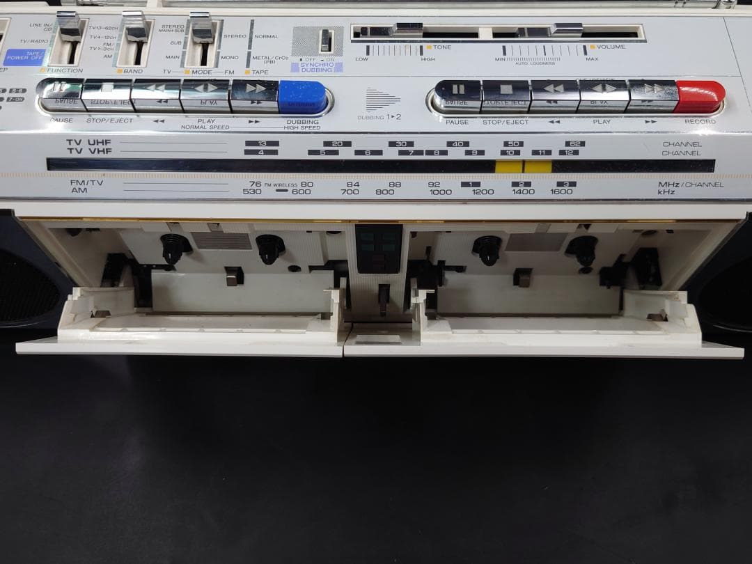 【ジャンク】 外装良好 AIWA ラジカセ CS-W99 昭和レトロ アイワ