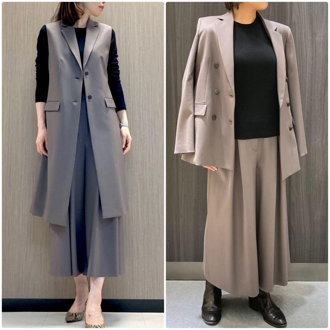 theory luxe 22AW New Saxonyワイドフレアパンツ　36