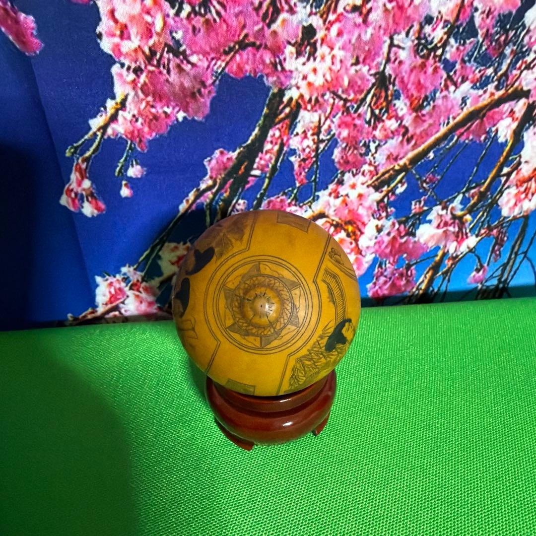 ひょうたん手彫り 仕女図 古美術 工芸品 飾り