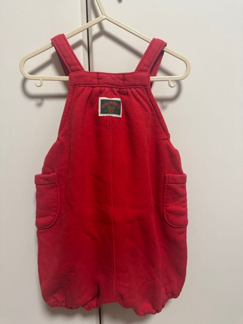 【レア】ミキハウス レッドロンパース 80cm