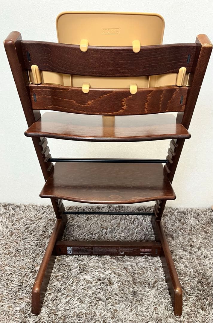 送料無料 ベビーガード付き ストッケ トリップトラップ ブラウン