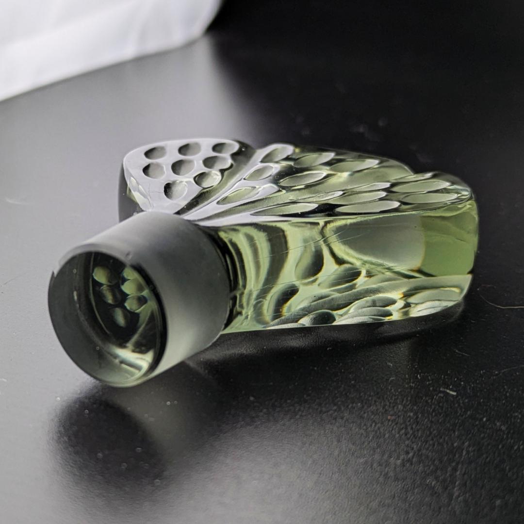 魔法のようなブルーグレー★ラリック ミラベル かぼちゃ 13㎝ 香水瓶