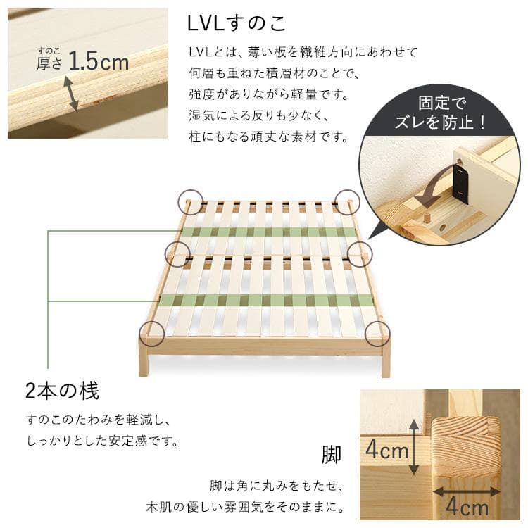 2分で完成！組立簡単ベッド (シングル)