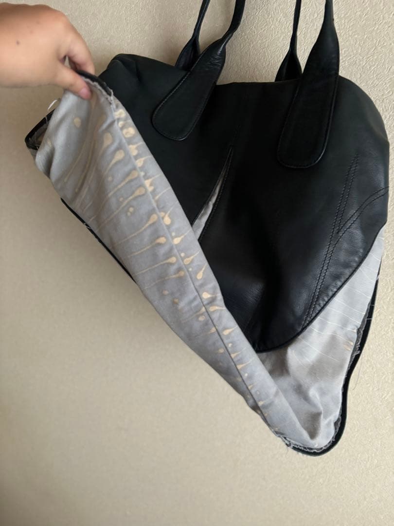 Mariana Mendez マリアナ・メンデス トートバッグ 黒革×布