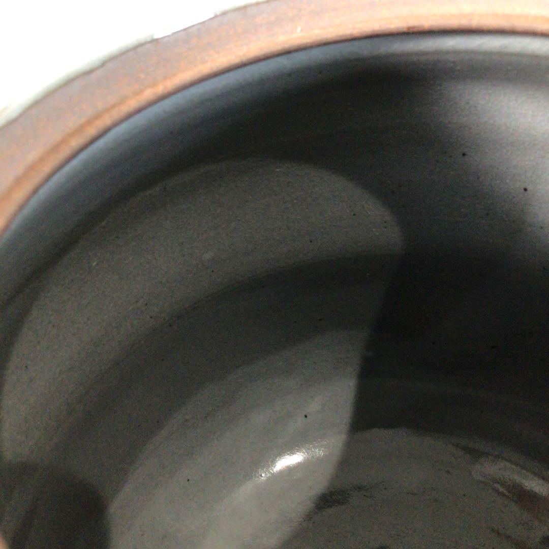 Ｓ１５１　水指　『森里陶楽造』『赤絵』『耳付水指』　共箱　茶道具