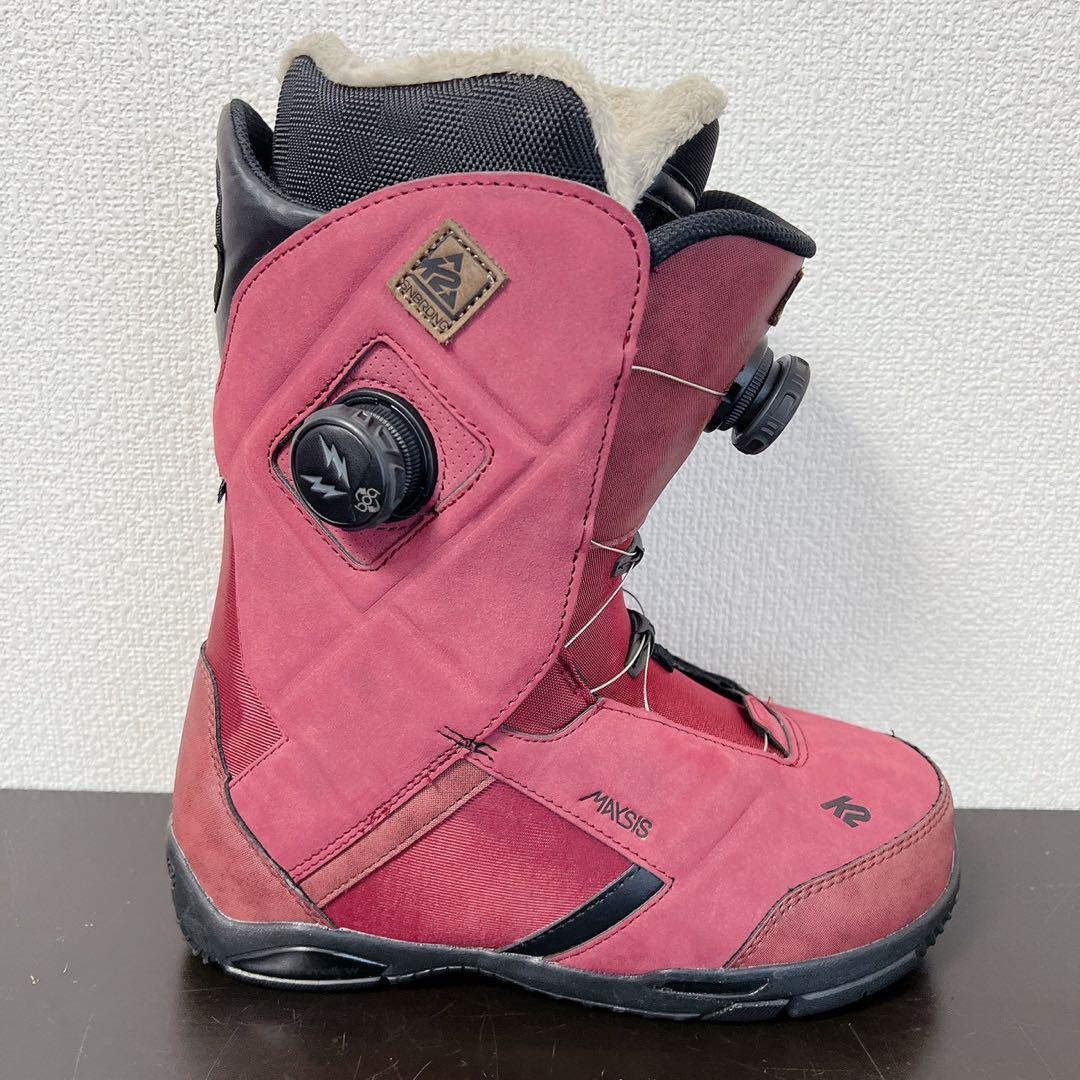 極美品 K2 MAYSISスノーボードブーツ27cmダブルBOAメイシス レッド